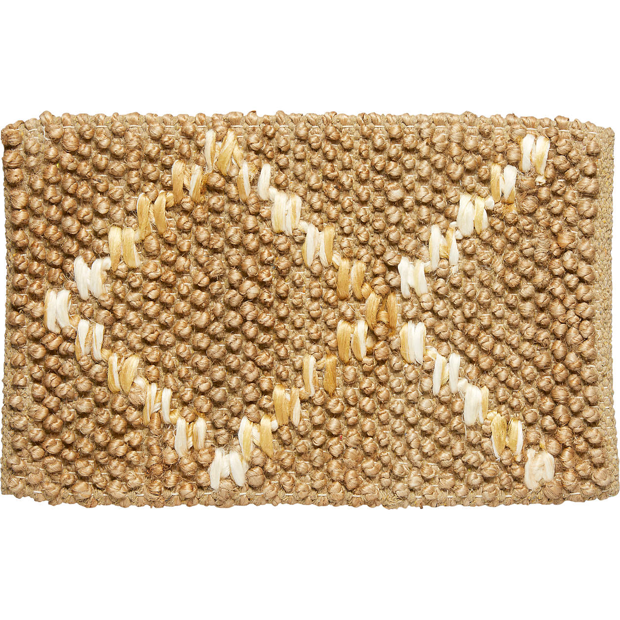 Jute Arlequin Diamond Ivory Kids Area Rug Swatch Crate & Kids