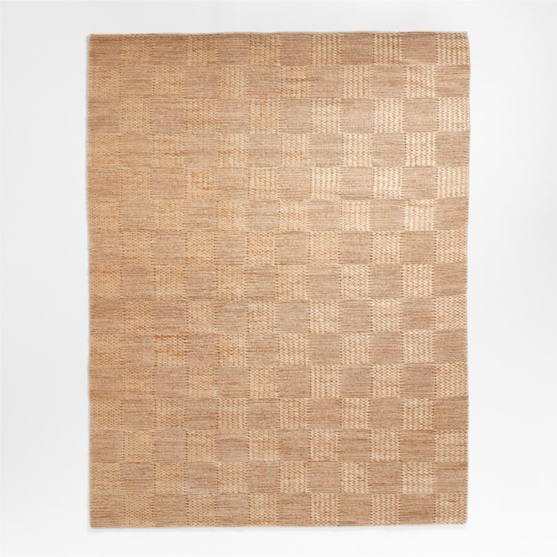 Hart Chunky Square Jute Area Rug 9'x12' by Jake Arnold Crate & Barrel
