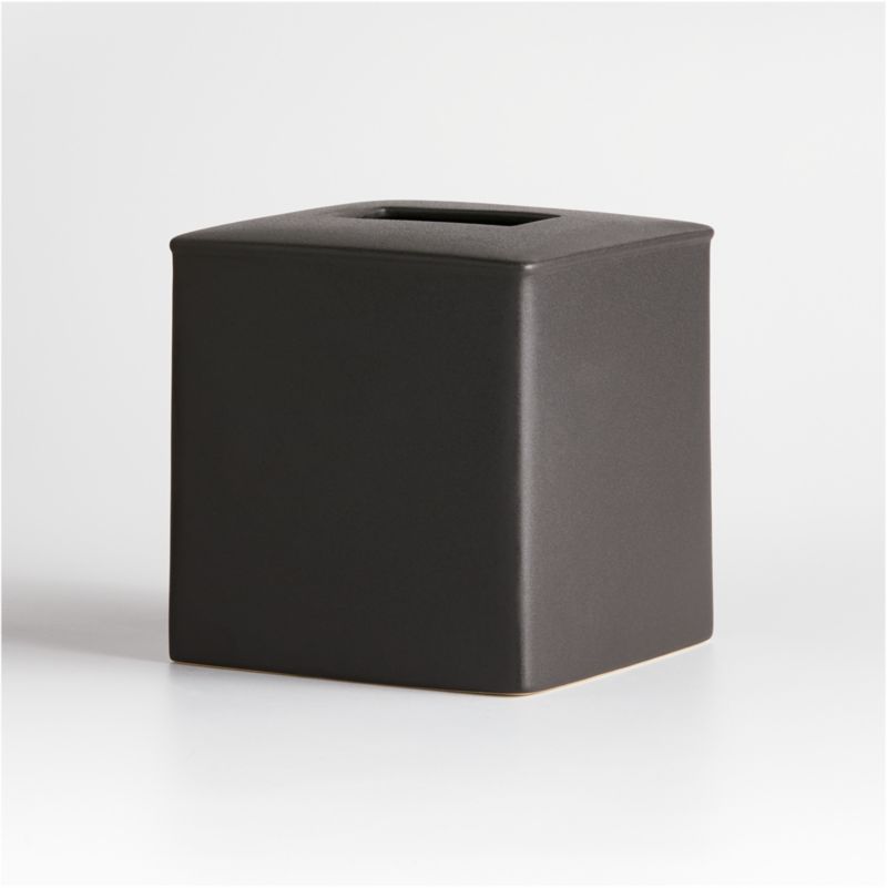 Juxon Black Tissue Box Cover - image 3 of 4