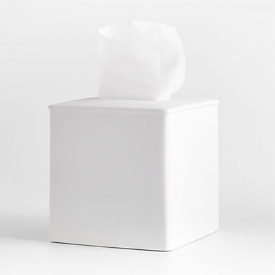 View Juxon White Tissue Box Cover details