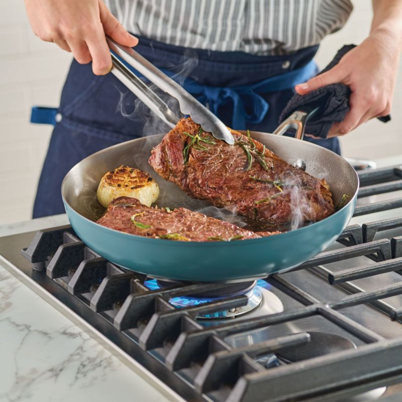 KitchenAid ® Agave Stainless Steel 3-Ply Ceramic Non-Stick 11-Piece Cookware Set - image 4 of 5