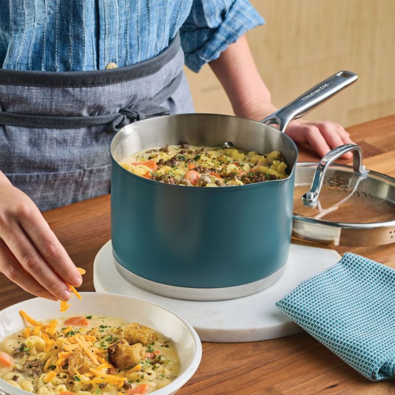 KitchenAid ® Agave Stainless Steel 3-Ply Ceramic Non-Stick 11-Piece Cookware Set - image 3 of 5