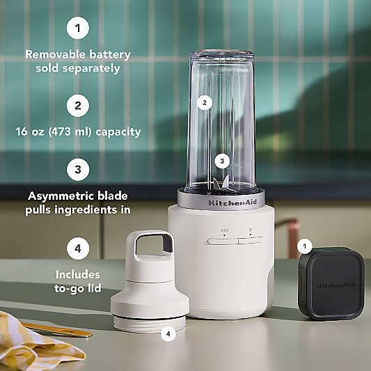 KitchenAid ® Go™ Porcelain White Cordless Personal Blender