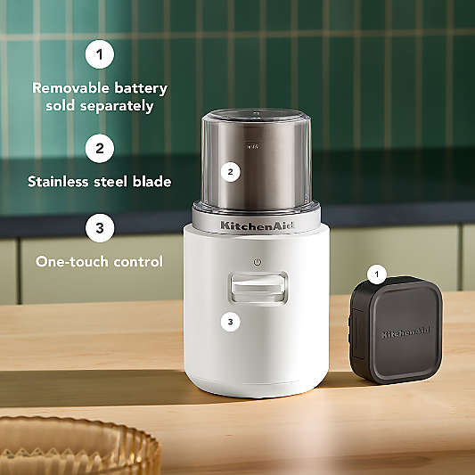 KitchenAid ® Go™ Porcelain White Cordless Blade Coffee Grinder
