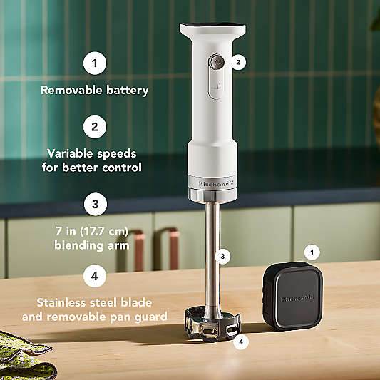 KitchenAid ® Go™ Porcelain White Cordless Hand Blender