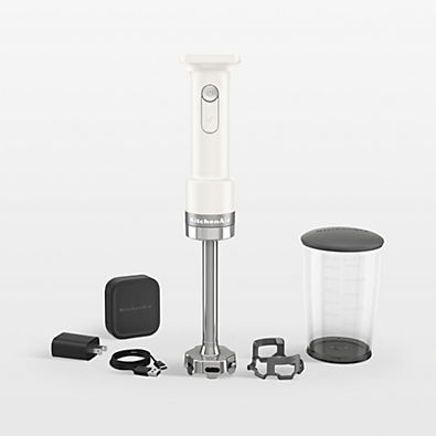 View KitchenAid ® Go™ Porcelain White Cordless Hand Blender with Battery details