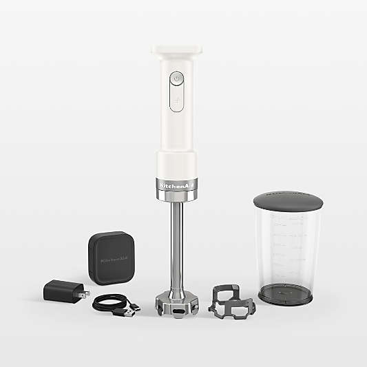 KitchenAid ® Go™ Porcelain White Cordless Hand Blender with Battery