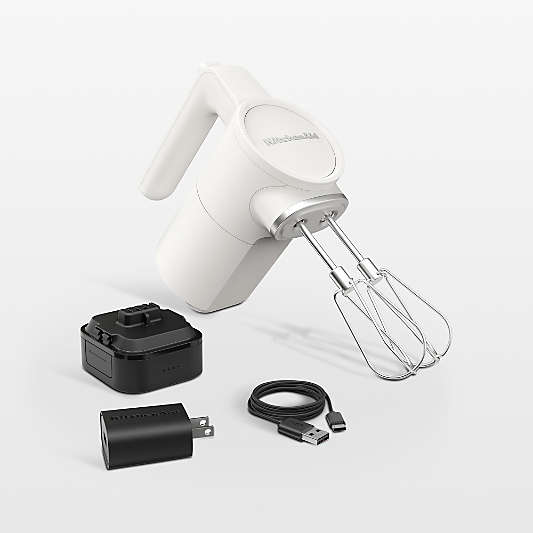 KitchenAid ® Go™ Porcelain White Cordless Hand Mixer with Battery