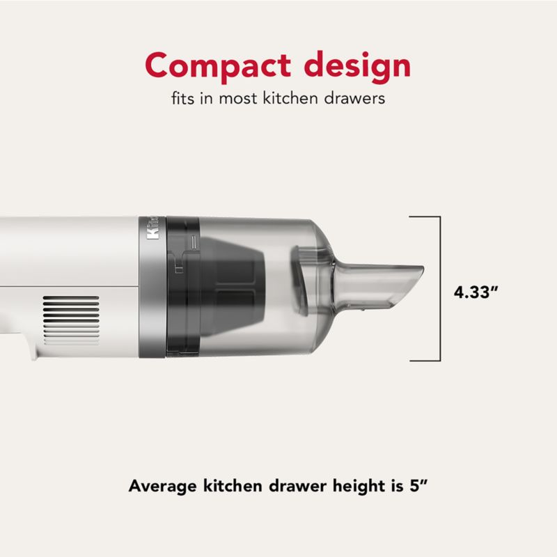 KitchenAid ® Go™ Porcelain White Cordless Kitchen Vacuum - image 3 of 4