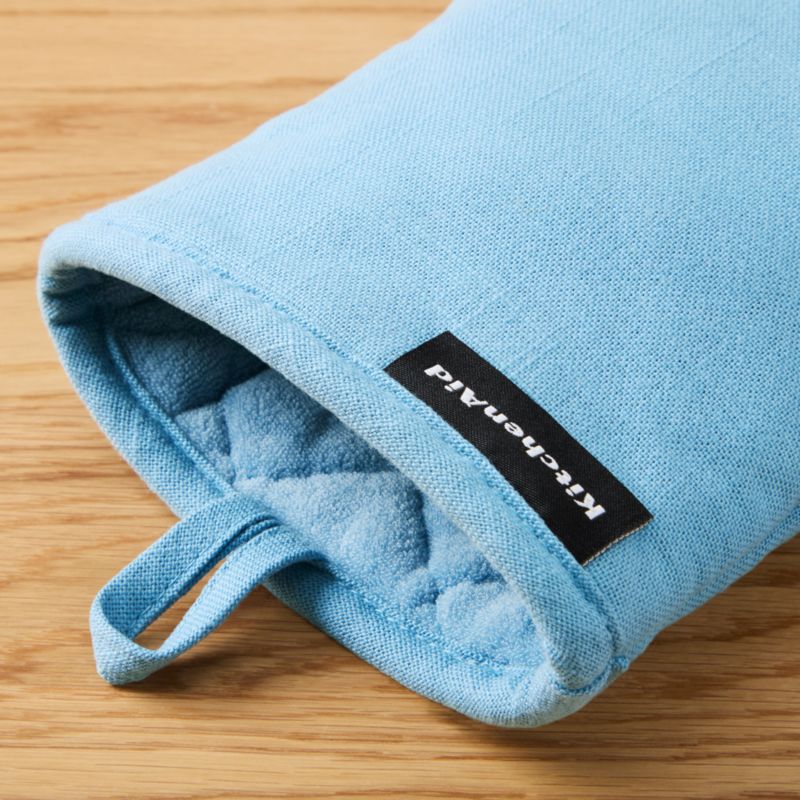 KitchenAid Gourmet Series Blue Velvet Gridlines 2-Pack Mini Mitt Set - image 2 of 4