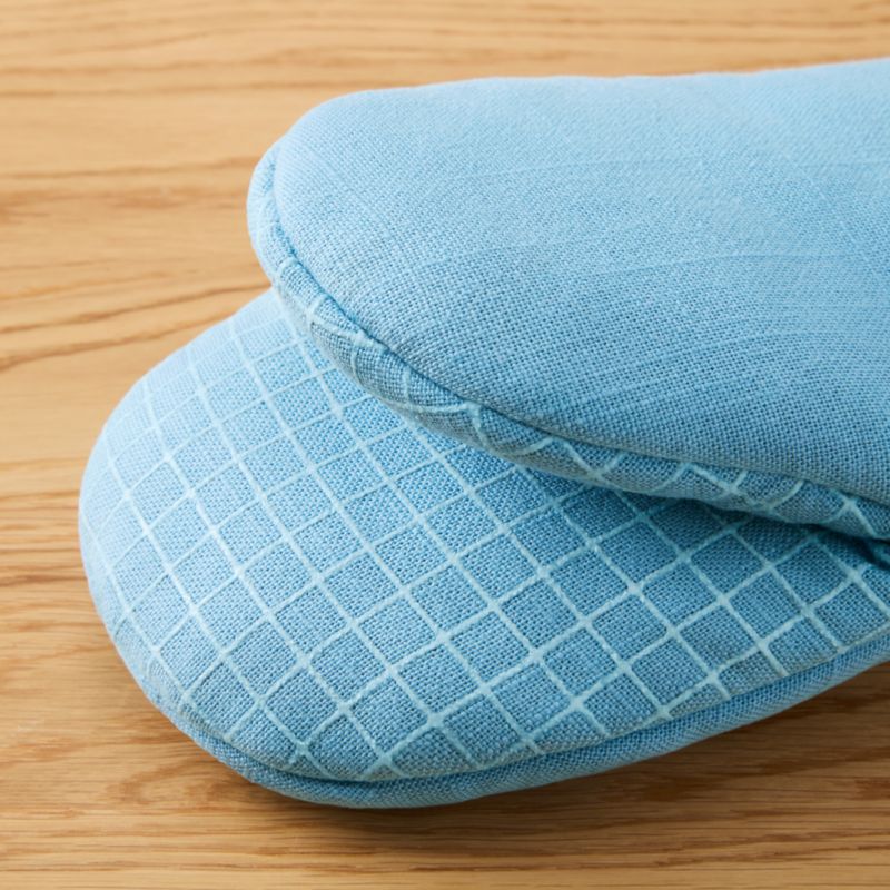 KitchenAid Gourmet Series Blue Velvet Gridlines 2-Pack Mini Mitt Set - image 3 of 4