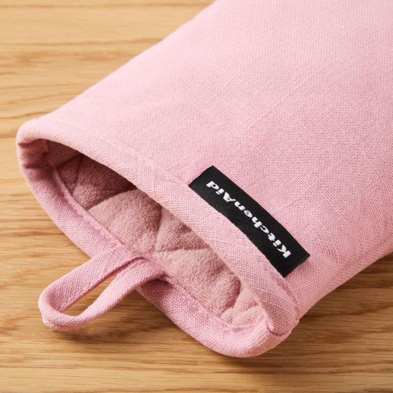 KitchenAid Gourmet Series Dried Rose Gridlines 2-Pack Mini Mitt Set - image 3 of 4
