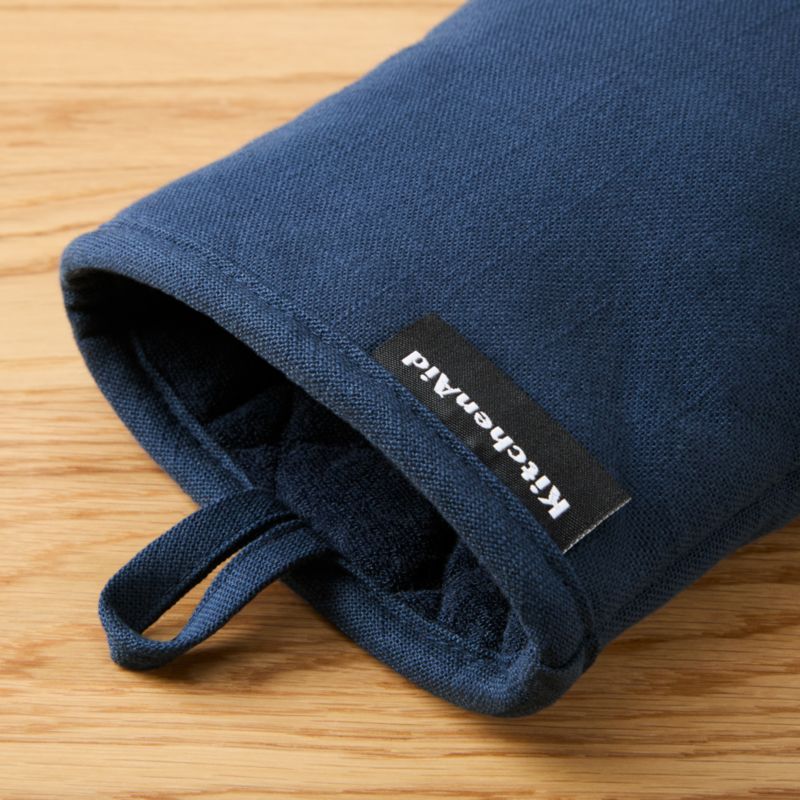KitchenAid Gourmet Series Ink Blue Gridlines 2-Pack Mini Mitt Set - image 2 of 4