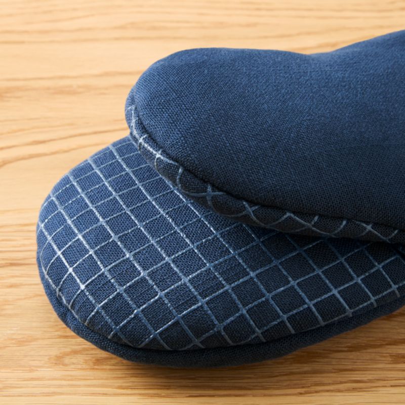 KitchenAid Gourmet Series Ink Blue Gridlines 2-Pack Mini Mitt Set - image 3 of 4