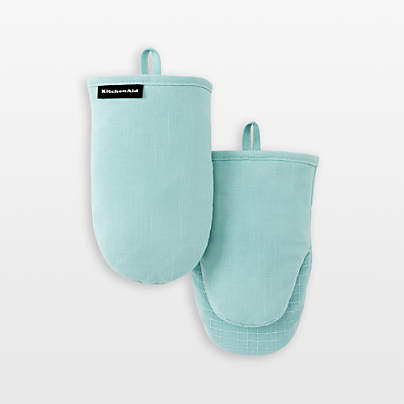KitchenAid Gourmet Series Mineral Water Gridlines 2-Pack Mini Mitt Set
