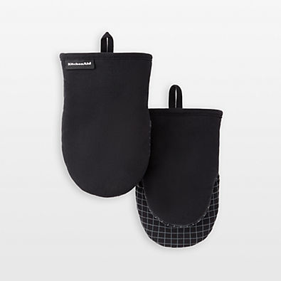 View KitchenAid Gourmet Series Black Gridlines 2-Pack Mini Mitt Set details