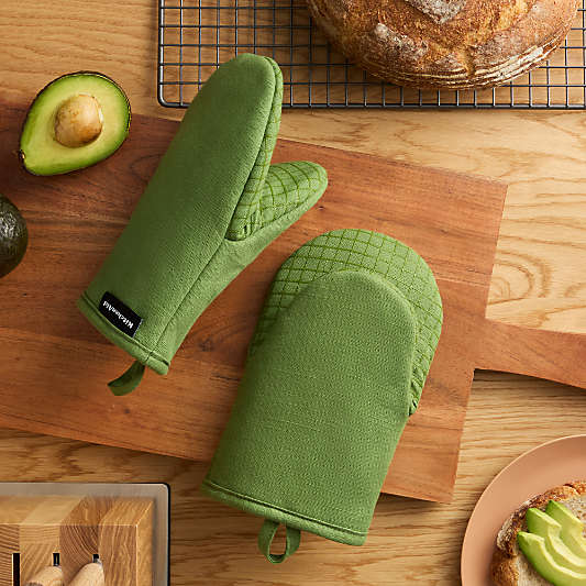 KitchenAid Gourmet Series Matcha Gridlines 2-Pack Mini Mitt Set