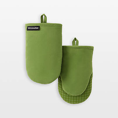 KitchenAid Gourmet Series Matcha Gridlines 2-Pack Mini Mitt Set