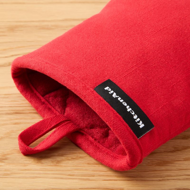 KitchenAid Gourmet Series Passion Red Gridlines 2-Pack Mini Mitt Set - image 3 of 4