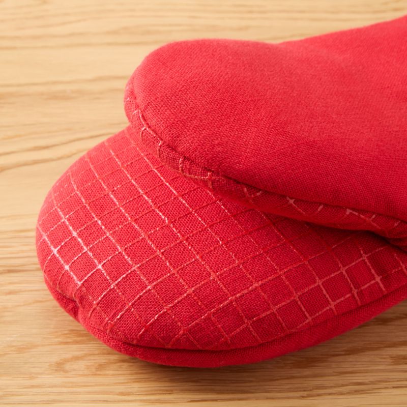 KitchenAid Gourmet Series Passion Red Gridlines 2-Pack Mini Mitt Set - image 2 of 4
