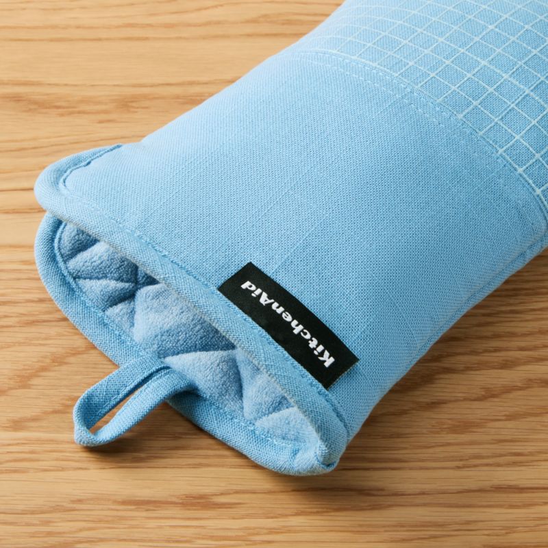 KitchenAid Gourmet Series Blue Velvet Gridlines 2-Pack Oven Mitt Set - image 2 of 4