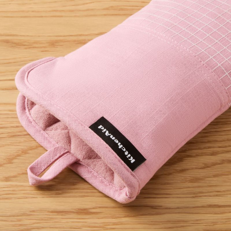 KitchenAid Gourmet Series Dried Rose Gridlines 2-Pack Oven Mitt Set - image 2 of 4