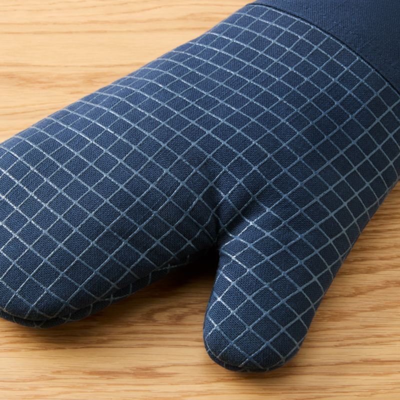 KitchenAid Gourmet Series Ink Blue Gridlines 2-Pack Oven Mitt Set - image 3 of 4