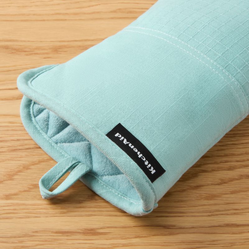 KitchenAid Gourmet Series Mineral Water Gridlines 2-Pack Oven Mitt Set - image 3 of 4