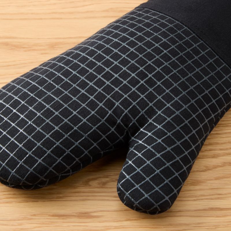 KitchenAid Gourmet Series Black Gridlines 2-Pack Oven Mitt Set - image 3 of 4
