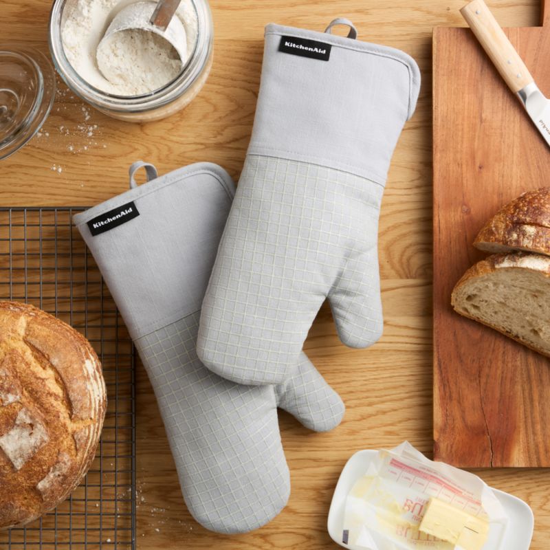 KitchenAid Gourmet Series Grey Gridlines 3-Pack Kitchen Towel Set - image 2 of 5