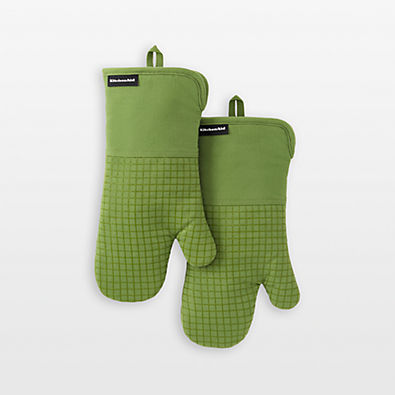 View KitchenAid Gourmet Series Matcha Gridlines 2-Pack Oven Mitt Set details
