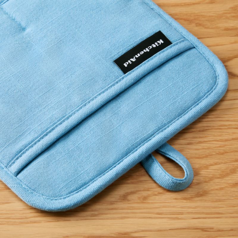KitchenAid Gourmet Series Blue Velvet Gridlines 2-Pack Potholder Set - image 2 of 4