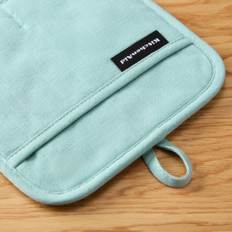 KitchenAid Gourmet Series Mineral Water Gridlines 2-Pack Potholder Set - image 2 of 4