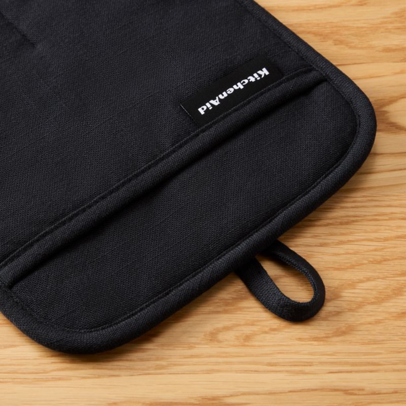 KitchenAid Gourmet Series Black Gridlines 2-Pack Potholder Set - image 3 of 4