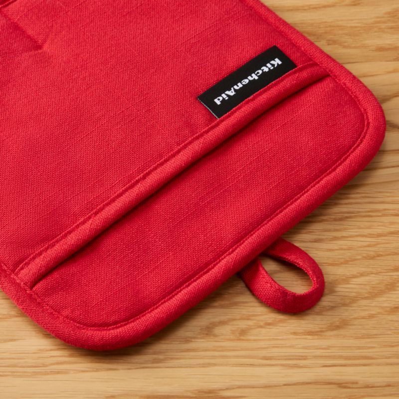 KitchenAid Gourmet Series Passion Red Gridlines 2-Pack Potholder Set - image 3 of 4