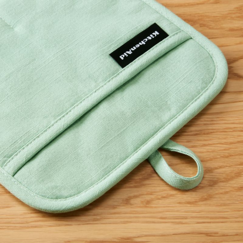 KitchenAid Gourmet Series Pistachio Gridlines 2-Pack Potholder Set - image 2 of 4