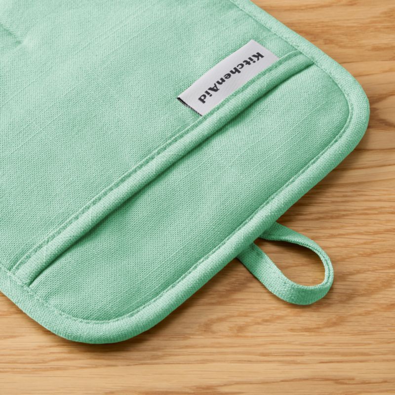 KitchenAid Gourmet Series Spearmint Gridlines 2-Pack Potholder Set - image 3 of 4