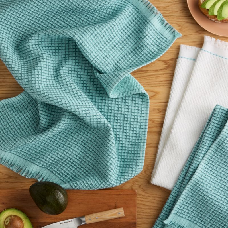 KitchenAid Gourmet Series Mineral Water Gridlines 3-Pack Kitchen Towel Set - image 1 of 4