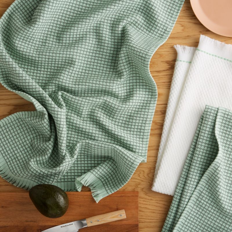 KitchenAid Gourmet Series Pistachio Gridlines 3-Pack Kitchen Towel Set - image 1 of 4