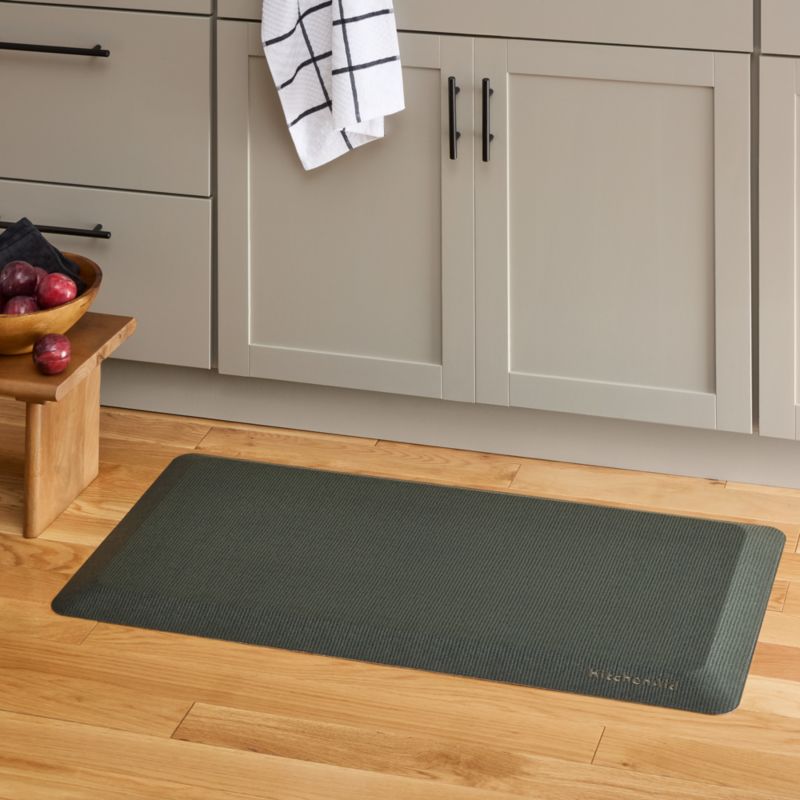 KitchenAid Gourmet Series Deep Forest Green Solid Gel Comfort Kitchen Mat - image 1 of 4