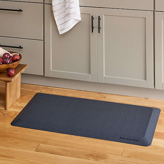 KitchenAid Gourmet Series Ink Blue Solid Gel Comfort Kitchen Mat