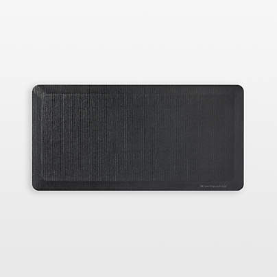 KitchenAid Gourmet Series Black Solid Gel Comfort Kitchen Mat