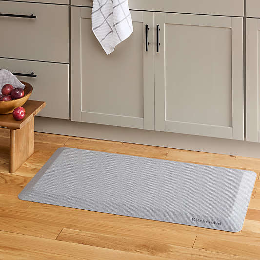 KitchenAid Gourmet Series Grey Solid Gel Comfort Kitchen Mat