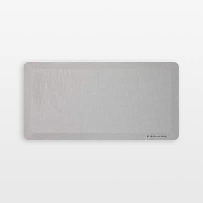 KitchenAid Gourmet Series Grey Solid Gel Comfort Kitchen Mat