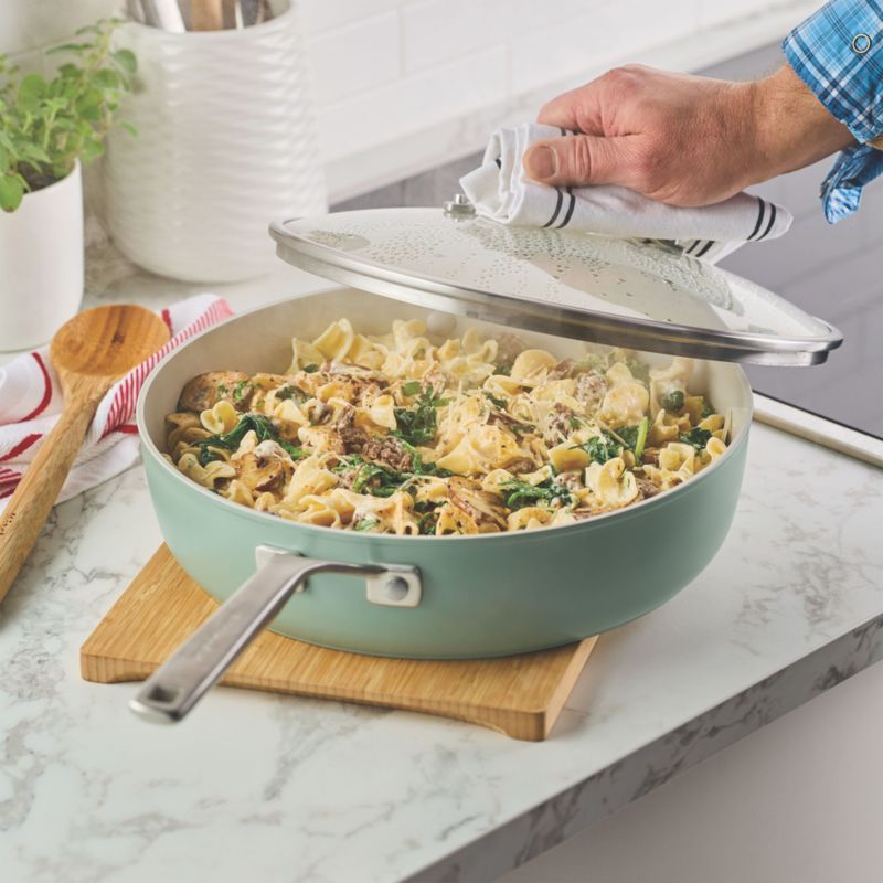KitchenAid ® Cardamom Hard-Anodized Ceramic Non-Stick 5-Qt. Saute Pan with Lid - image 2 of 6