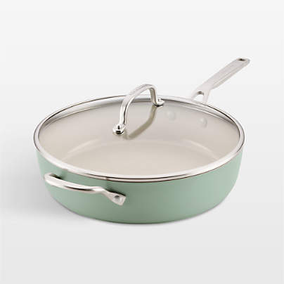 KitchenAid ® Cardamom Hard-Anodized Ceramic Non-Stick 5-Qt. Saute Pan with Lid