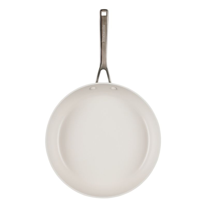 KitchenAid ® Agave Hard-Anodized Ceramic Non-Stick Induction 12.5" Fry Pan with Lid - image 3 of 5