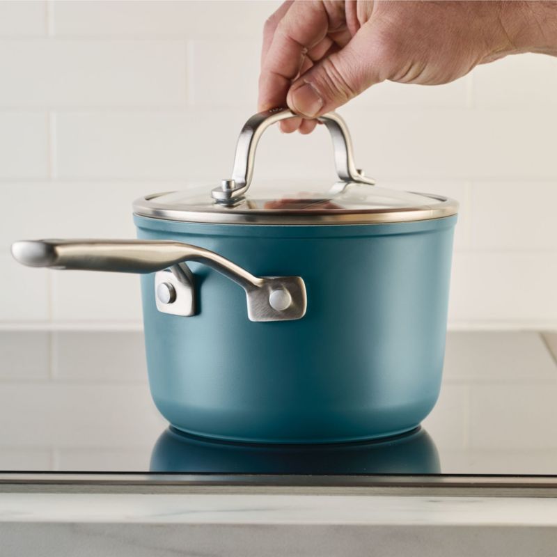 KitchenAid ® Agave Hard-Anodized Ceramic Non-Stick Induction 2-Qt. Saucepan with Lid - image 2 of 6