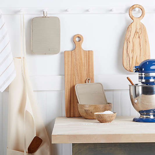 KitchenAid Milkshake Ribbed Soft Silicone Pot Holders, Set of 2