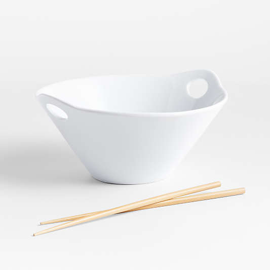 Kai 11" Noodle Bowl with Chopsticks